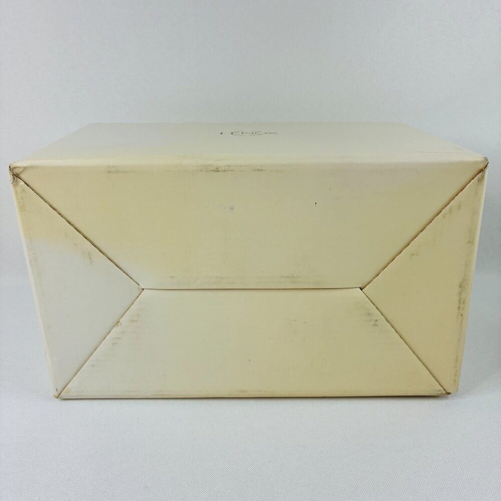 Lenox Fleur de Lis Collection Embossed Pierced Flower Vase Ivory Gold USA 7.5" - Picture 15 of 16